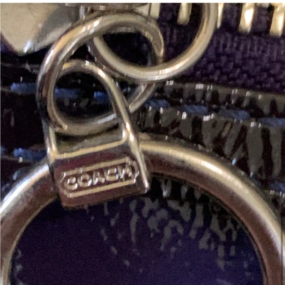 Coach poppy purple patent leather wristlet wallet - Picture 7 of 8